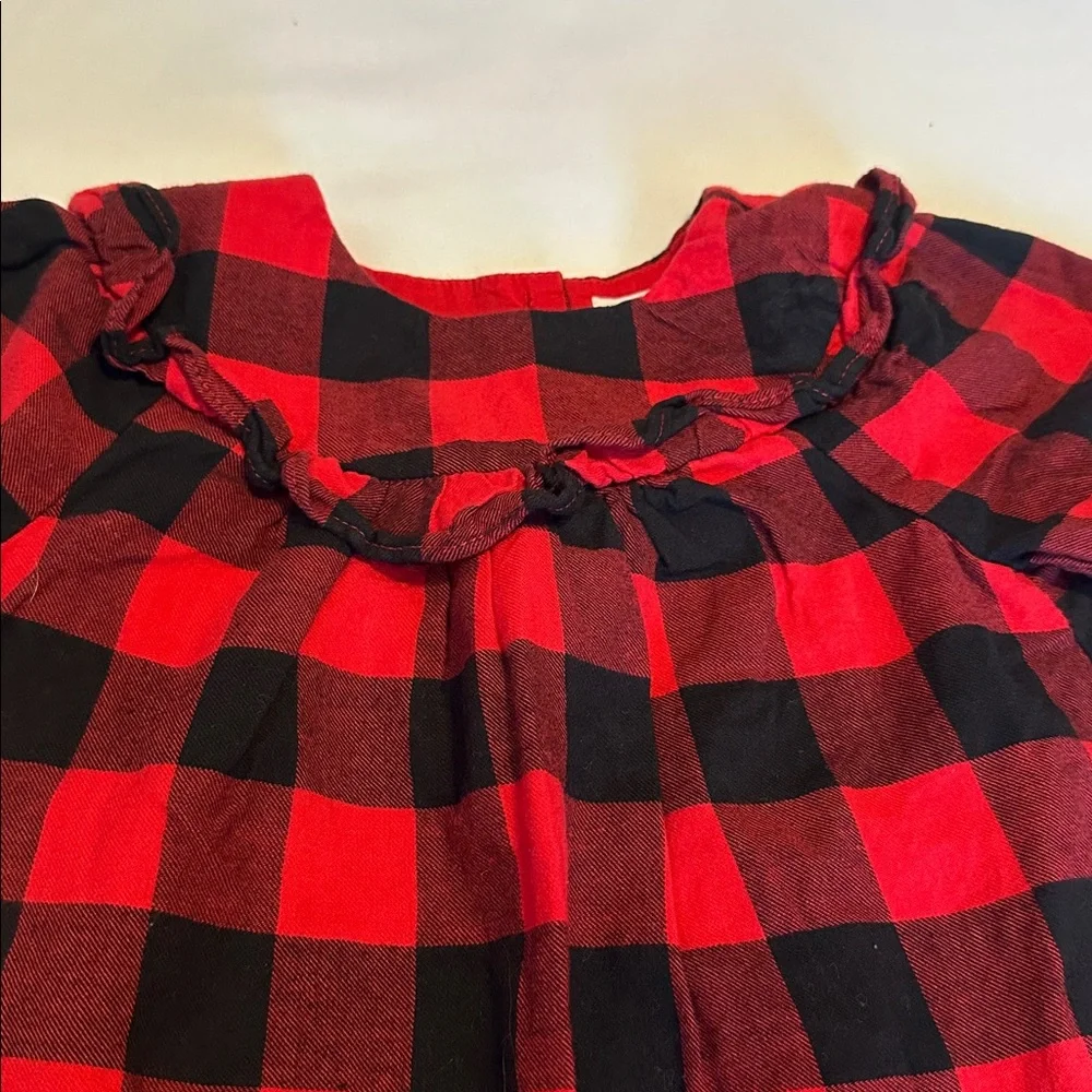 GAP Red and Black Checkered Dress
